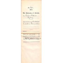 Re coming to Adelaide to assist in Examinations