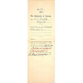 Asking for Certificate - Mathematics 1888