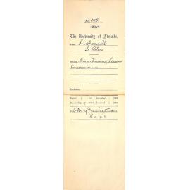 S Weddell - Discontinuing lessons at the Conservatorium