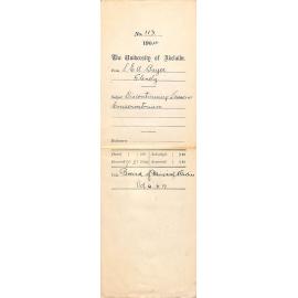 Discontinuing lessons at the Conservatorium - Bayer