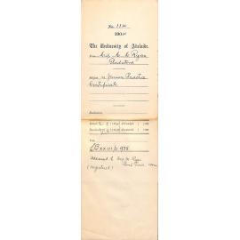 Re Junior Practice Certificate