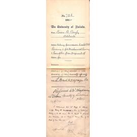 Permission to substitute Drawing II for Mechanical Drawing & Exemption from payment of Exam Fee