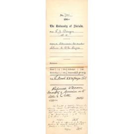 Re Admission Ad eundem statum to B Sc Degree