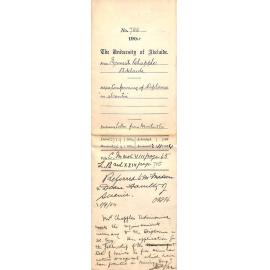 Conferring of Diploma in absentia