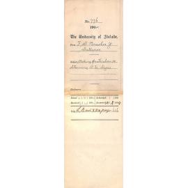 Asking particulars re obtaining B Sc Degree