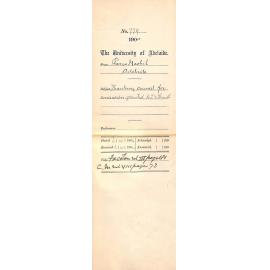 Thanking Council for Concession granted to F V Smith