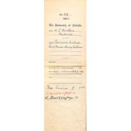 Permission to attend Lectures at the School of Mines