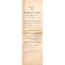 Forwarding Jars ordered - re settlement with Bickford and Sons