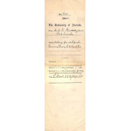 Asking for Certificate Primary Theory Eva Harriet Bartlett