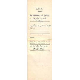 Requesting credit of fee £2-2-0