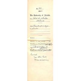 Requesting M A degree in absentia