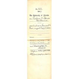 Cannot act as examiner D Sc Thesis suggests Professor J T Wilson