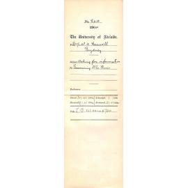 Asking for information re Examining D Sc Thesis