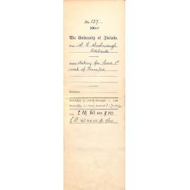 Asking for leave of absence for 1st week of term