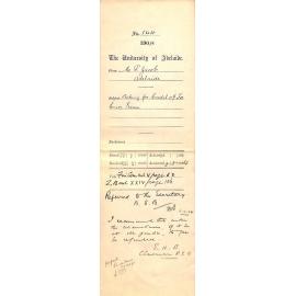 Asking for credit of fee Senior Exam