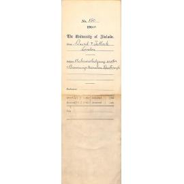 Acknowledging order for 1 Browning's Miniature Spectroscope