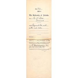 Payment £15 will settle rest later