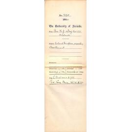 Colonel Hampson requesting Advertising