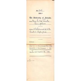 Withdrawal of Annie May Bristow Higher Grade