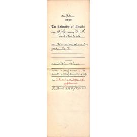 Admission ad eundem gradum M B