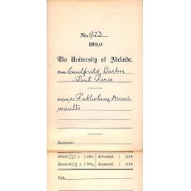 Re Publishing Music results