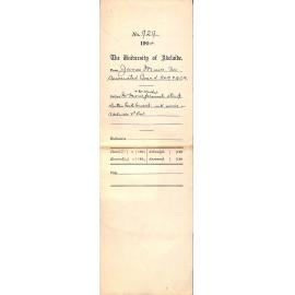 Mr Moores and Mr Wesches facsimile stamp Written Perth Convent Will arrive