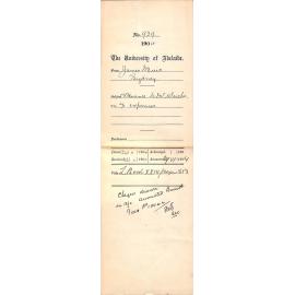 Re Advance to Mr Wesche on Account Expenses