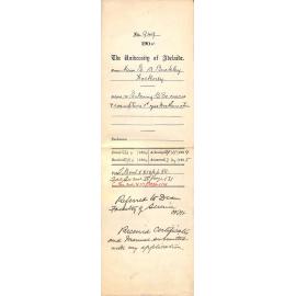 Re Entering B Sc Course and Exemption 1st Year Mathematics