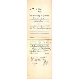 Requesting failure of E A Nicholls in Primary Public