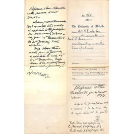 Requesting months leave of absence