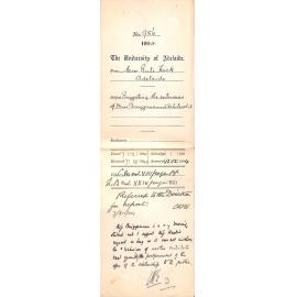 Suggesting the extension of Miss Bruggemann Scholarship