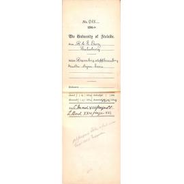 Requesting Supplementary Mus Bac Degree Exam