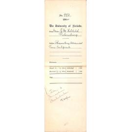 Requesting Advanced Piano Certificate