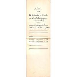 Re Undergraduates correcting Arithmetic Papers