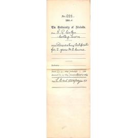 Requesting Certificates for 2 Years M A Course