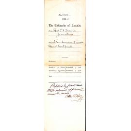 Is Miss Cameron to receive Special Certificate