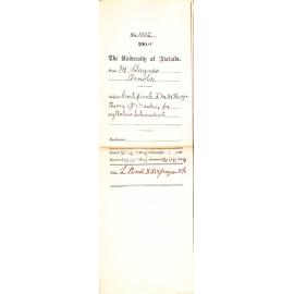 Certificate Helen M McKenzie Theory Junior and asking for Syllabus Intermediate