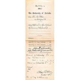 Application for balance of Evening Scholarship - Ellis