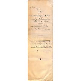 Statement of Accounts from Agent General for 1904