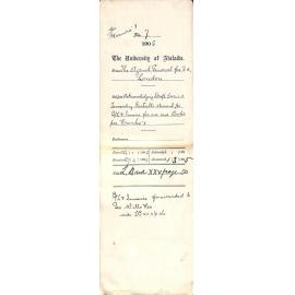 Acknowledging Draft 402-1-3 pounds Forwarding Gartrells Warrant 50 pounds Bill of Lading