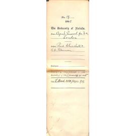 Paid Churchill and R D Kleeman