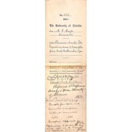 Permission to Enter Electric Engineering Course B and Exemption from Compulsory Mathematics 1st Year