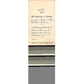 Asking if prepared to dispose or allow use of Equipment for Teaching Surveying and Terms