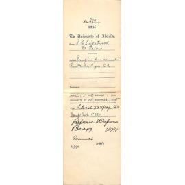 Exemption from Examination Pure Maths 1st Year BA