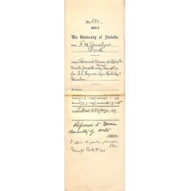 Received Music Certificates Miss M Jowett LAB - Missing Exemption for E L Haynes