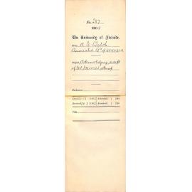 Acknowledging receipt of Mr Moores Stamp