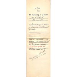 Forwarding Certificates and re attendance at Lectures at Roseworthy