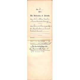 Examination in qualifying for Registration in General Medical Council