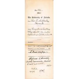 Resignation as Secretary - S R Page appointed - Reverend Bulteel Captain Cowling and T J Gillen on Committee