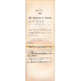 Request that he be not charged 3-3-0 pounds for fee for Diploma on Account of son